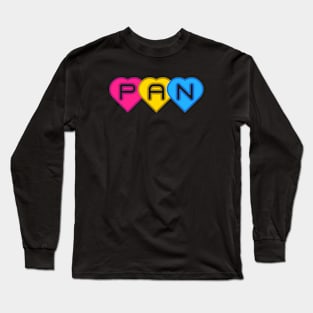 pansexual hearts Long Sleeve T-Shirt